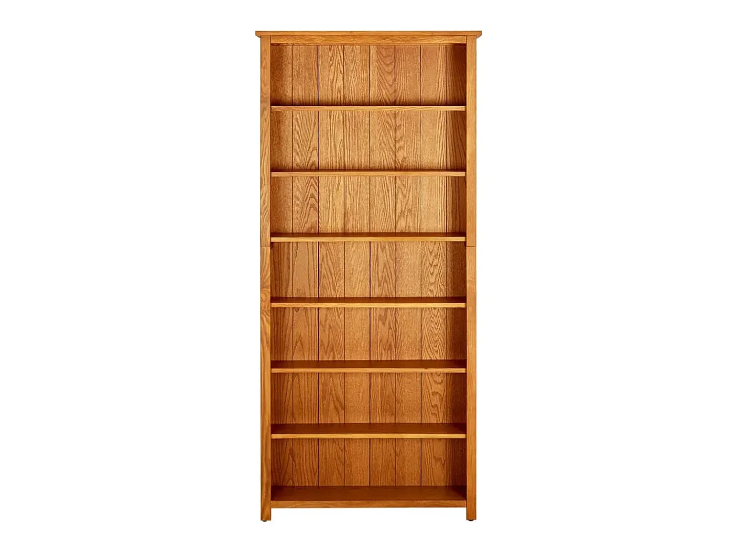vidaX Estantería de 7 niveles de madera maciza de roble 90x22,5x200 cm