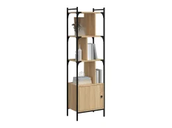 Vilan Estantería con puerta madera roble Sonoma 44,5x30x154,5 cm