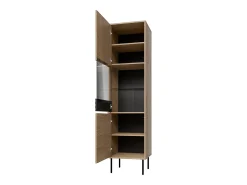 Vitrina 2 puertas Astra Madera y Negro
