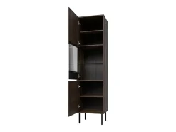 Vitrina 2 puertas Astra Madera oscura y Cachemira