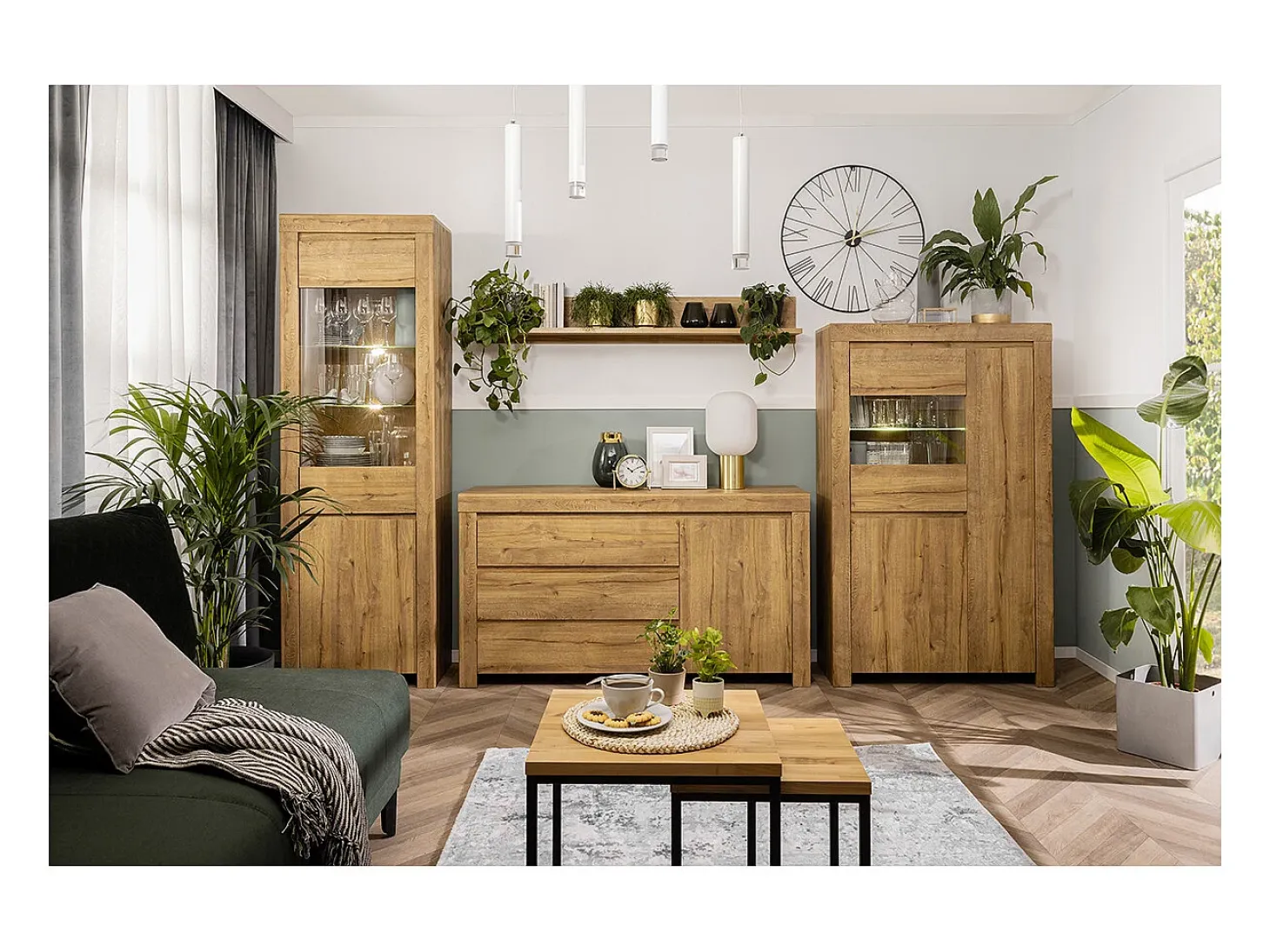 Vitrina 2 puertas Hella Madera