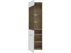 Vitrina 2 puertas Selma Blanco y Madera