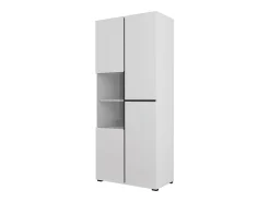 Vitrina alta de 2 puertas colección HAVANA. Color blanco y negro.