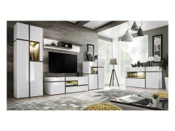 Vitrina colección CRISS + LED. Mueble decorativo, moderno y de diseño para tu sala de estar.