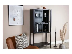 Vitrina de acero de 2 puertas Misha