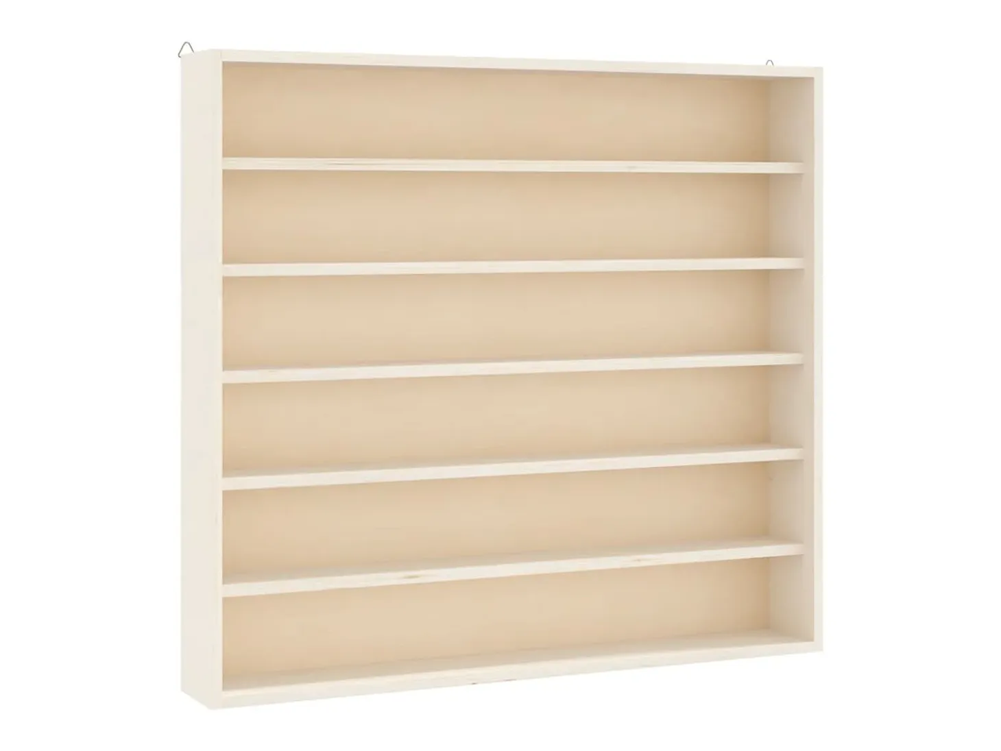 Vitrina de colección de madera con 6 estantes 60x8,5x55 cm