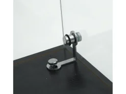 Vitrina de cristal - Vitrina de colección con puertas - Iluminación LED - 2 puertas, 4 estantes - 80,5×36,5×164 cm - Negro
