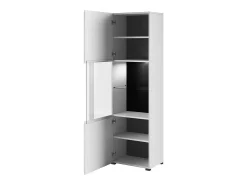 Vitrina de diseño colección BREDA en color blanco mate y blanco brillante.