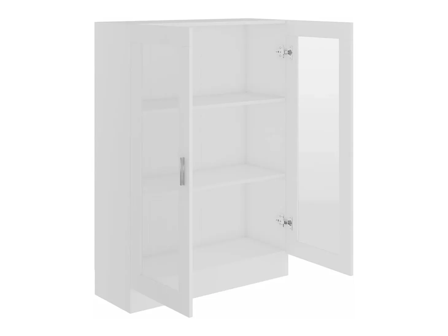 Vitrina de madera contrachapada blanco 82,5x30,5x115 cm