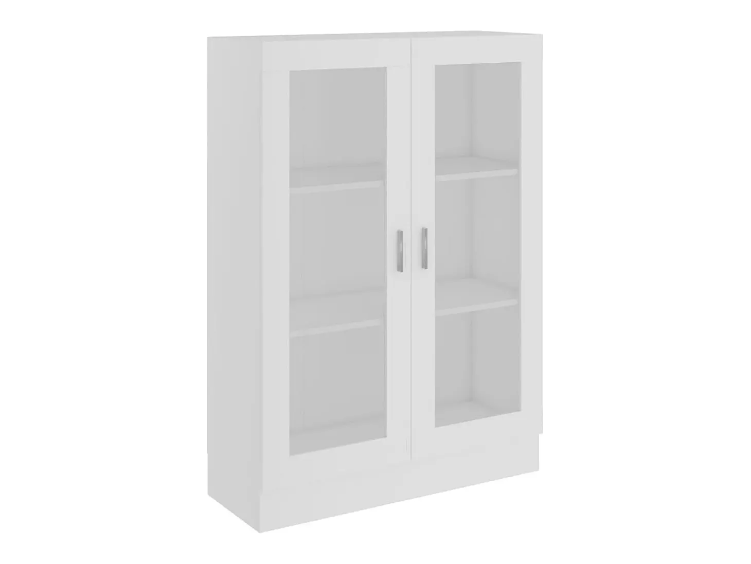 Vitrina de madera contrachapada blanco 82,5x30,5x115 cm