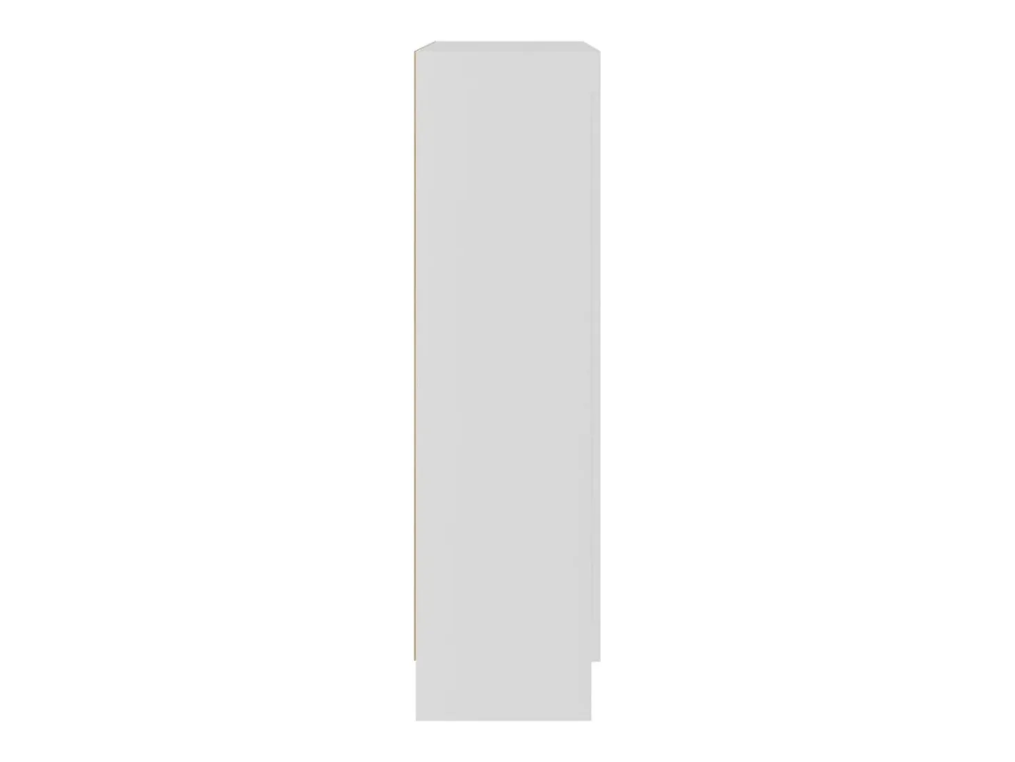 Vitrina de madera contrachapada blanco 82,5x30,5x115 cm