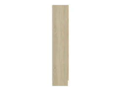 Vitrina de madera contrachapada color roble 82,5x30,5x150 cm