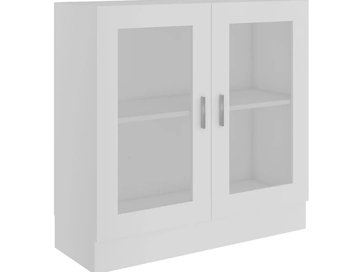 Vitrina de madera contrachapada blanco 82,5x30,5x80 cm ES531664