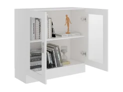Vitrina de madera contrachapada blanco 82,5x30,5x80 cm ES531664