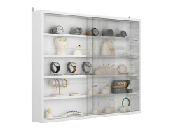 Vitrina de pared blanco 80x10x60 showla