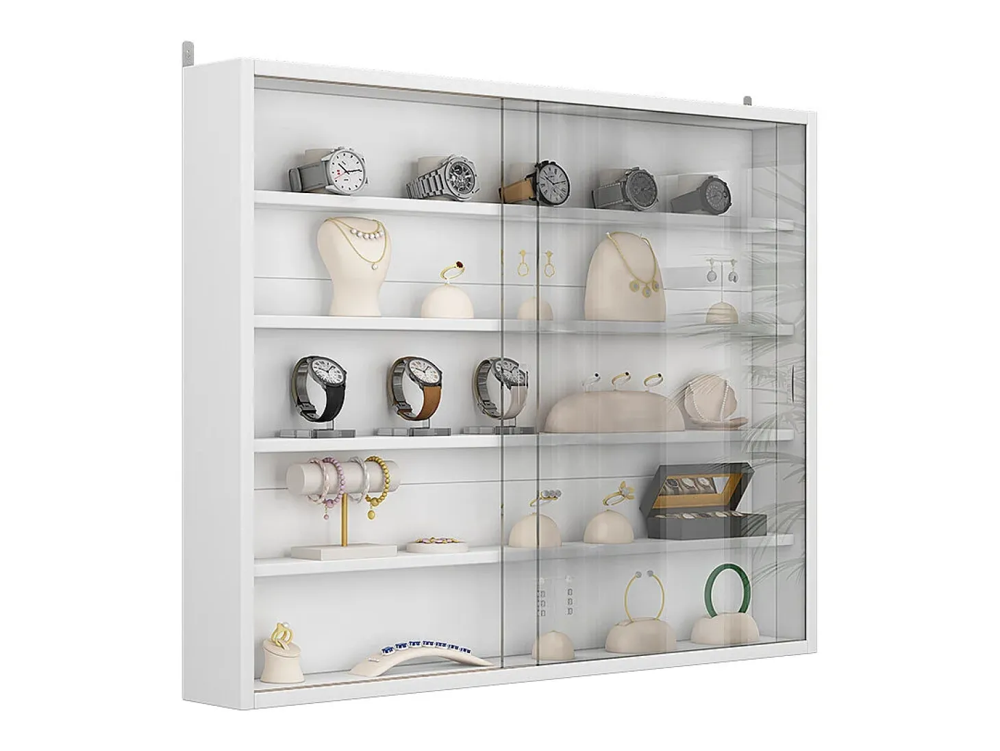 Vitrina de pared blanco 80x10x60 showla
