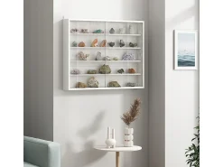 Vitrina de pared blanco 80x10x60 showla