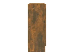 Vitrina madera contrachapada roble ahumado 82,5x30,5x80 cm