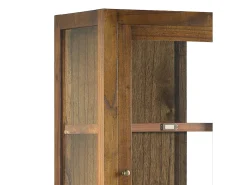Vitrina Mindy madera maciza 1 puerta 4 cajones Orka 50 cm