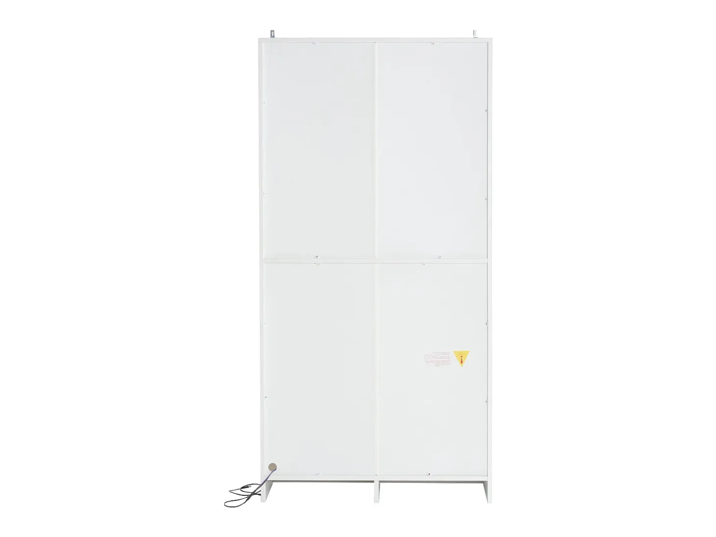 Vitrina moderna con luces LED en 16 colores - Al. 160 cm - 2 puertas con estantes extraíbles - Transparente