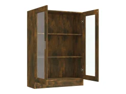 Vitrina Roble ahumado 82,5x30,5x115 cm Madera de ingeniería