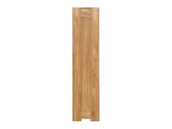 Vitrina roble macizo blanqueado 2 puertas 3 cajones Nordo 130 cm