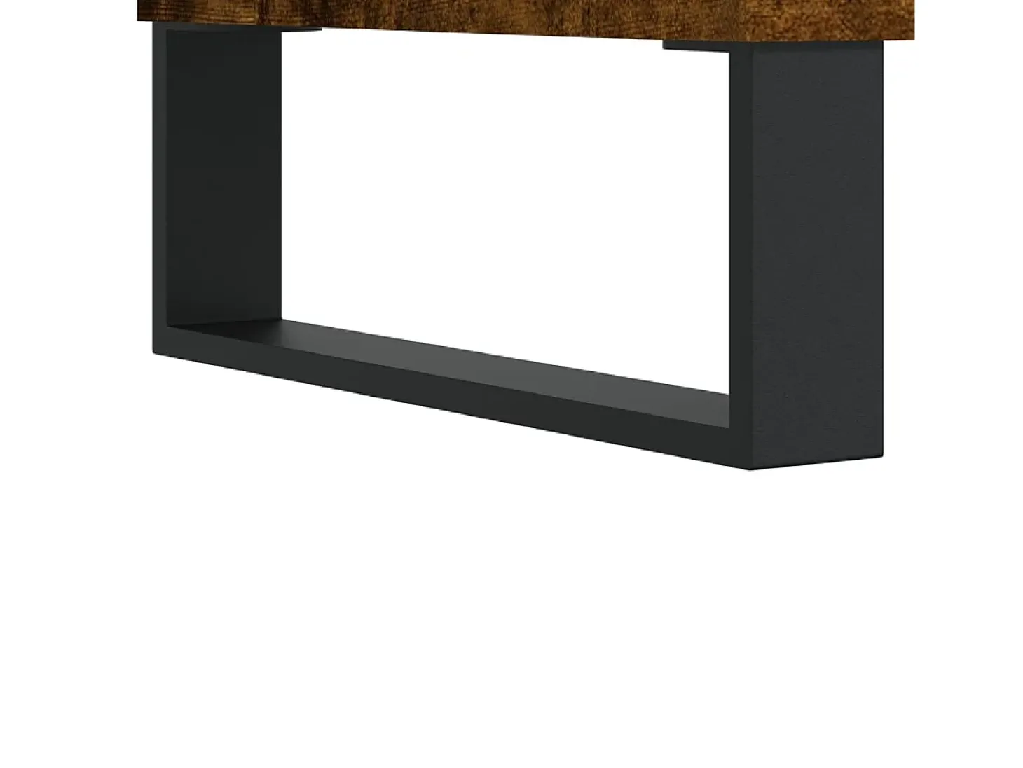 Volne Mueble de TV madera contrachapada roble ahumado 100x34,5x44,5cm
