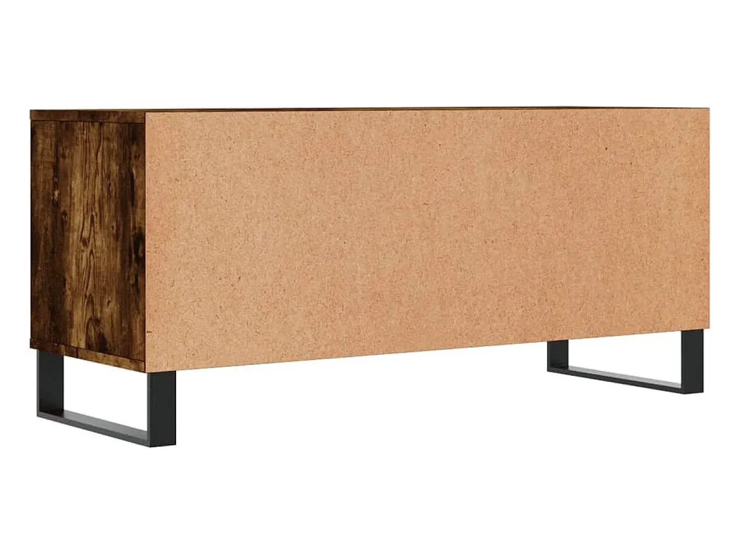Volne Mueble de TV madera contrachapada roble ahumado 100x34,5x44,5cm