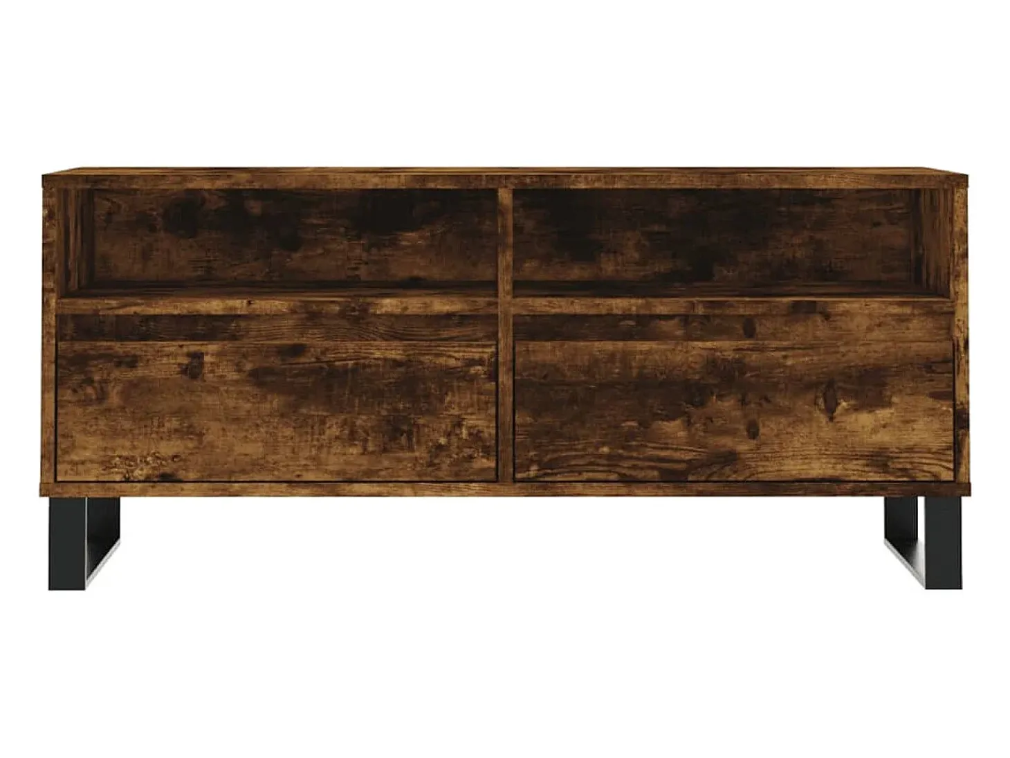 Volne Mueble de TV madera contrachapada roble ahumado 100x34,5x44,5cm