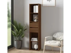 Växjö Estantería de madera contrachapada roble marrón 36x30x171 cm