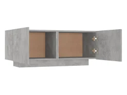 Westwego Mueble para TV contrachapada gris hormigón 100x35x40 cm