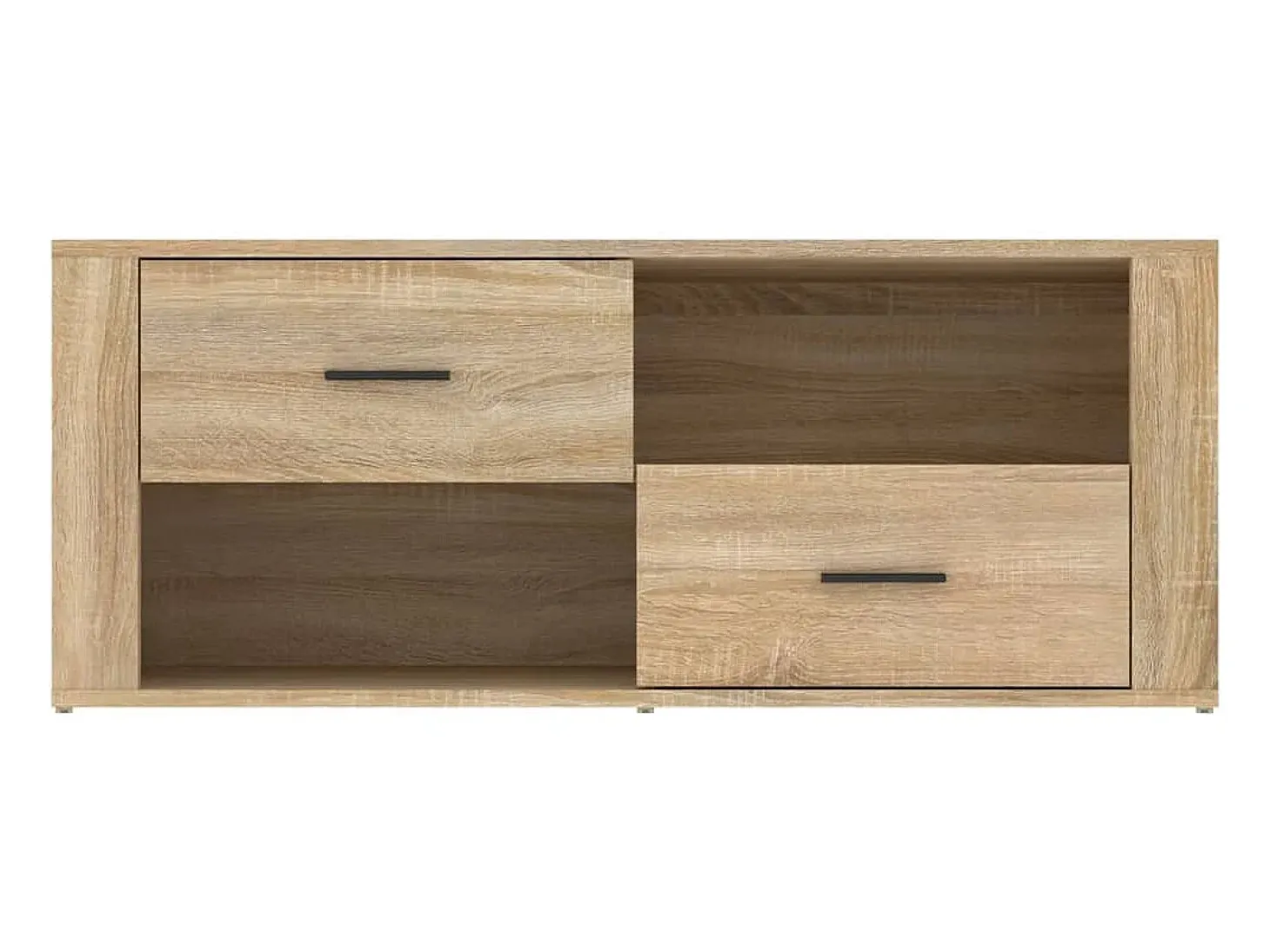 Xyra Mueble para TV madera contrachapada color roble 100x35x40 cm
