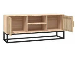 Yelara Mueble de TV erro y madera contrachapada 105x30x45 cm