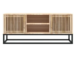 Yelara Mueble de TV erro y madera contrachapada 105x30x45 cm