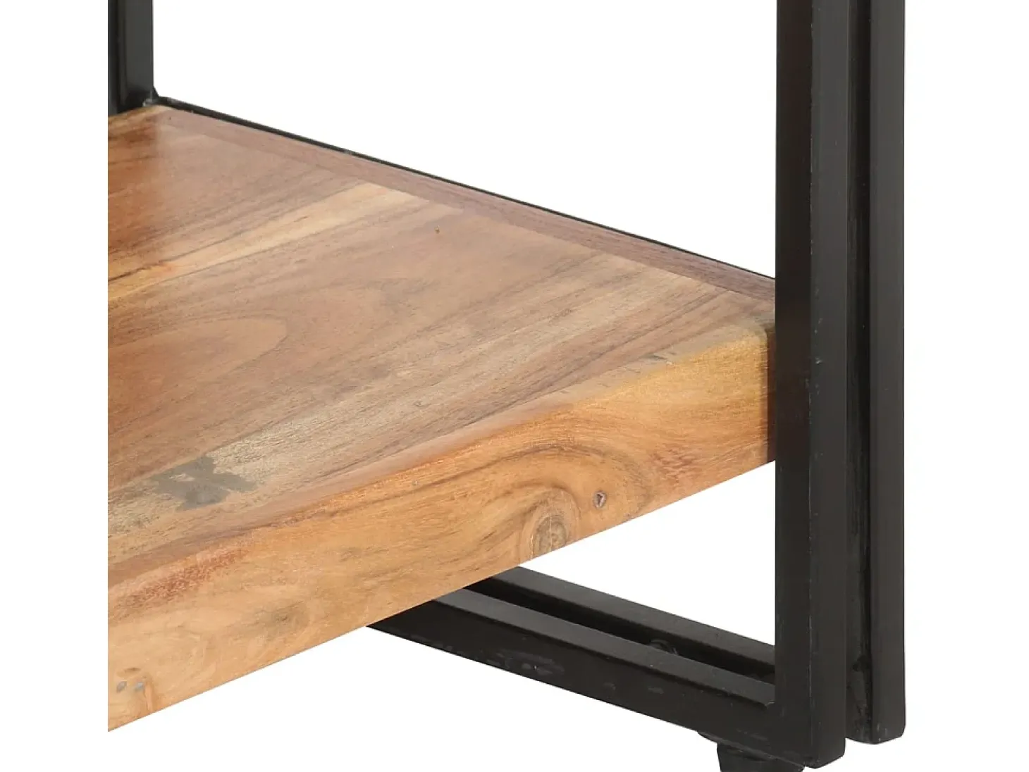 Yoan Estantería de 5 niveles madera maciza de acacia 60x30x180 cm