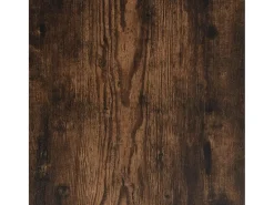 Yron Mueble TV con ruedas madera contrachapada roble humo 90x35x35cm