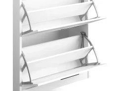 Zapatera abatible blanco alto brillo 59x22x105 gizmo