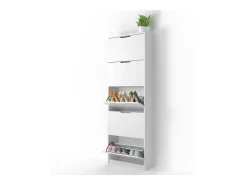 Zapatera abatible blanco 59x22x169 luca