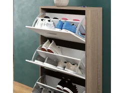 Zapatera abatible blanco/sonoma 59x22x105 gizmo
