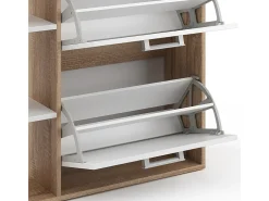 Zapatera abatible blanco/sonoma 24.5x80x90 orlando