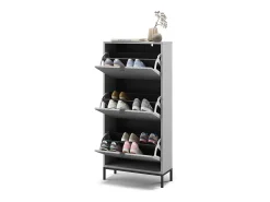 Zapatera abatible gris 60x24x130 eliza