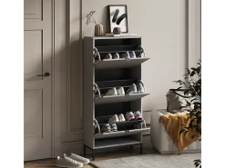 Zapatera abatible gris 60x24x130 eliza
