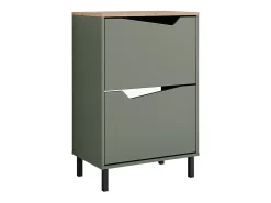 Zapatera abatible verde/artesano 60x38x91.6 marelle