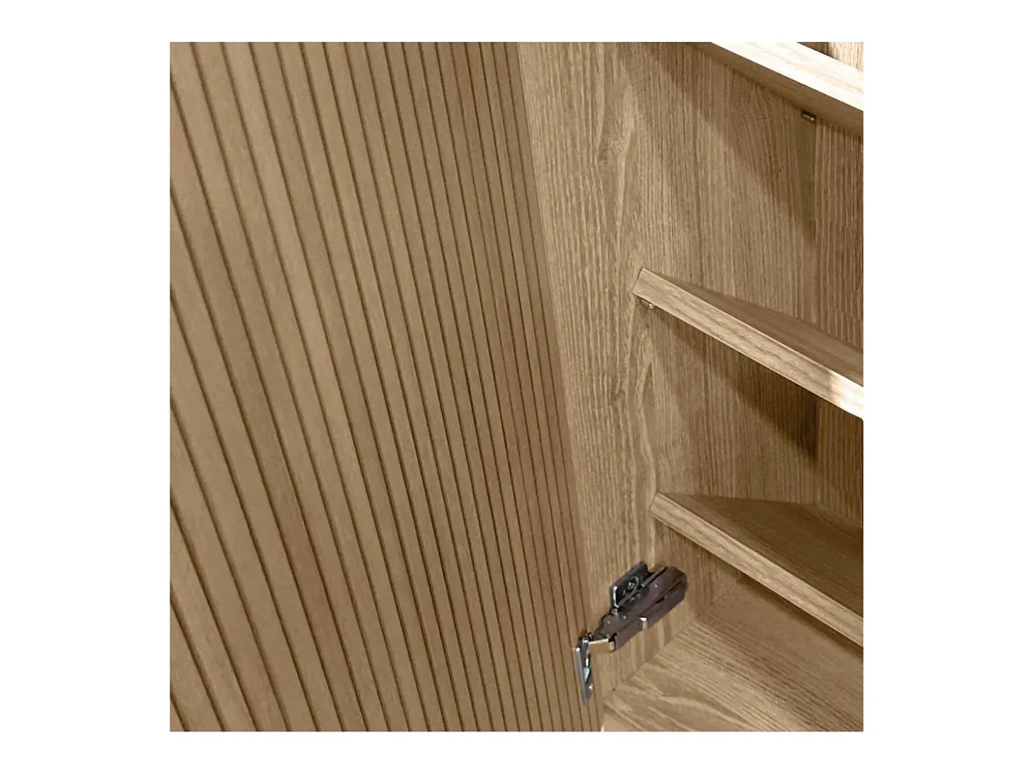 Zapatero 2 puertas modelo 513 acabado roble vallado, 90x90x27 (alto x ancho x fondo)