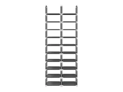 Zapatero 2 uds 10 niveles 33x33x174cm tela no tejida