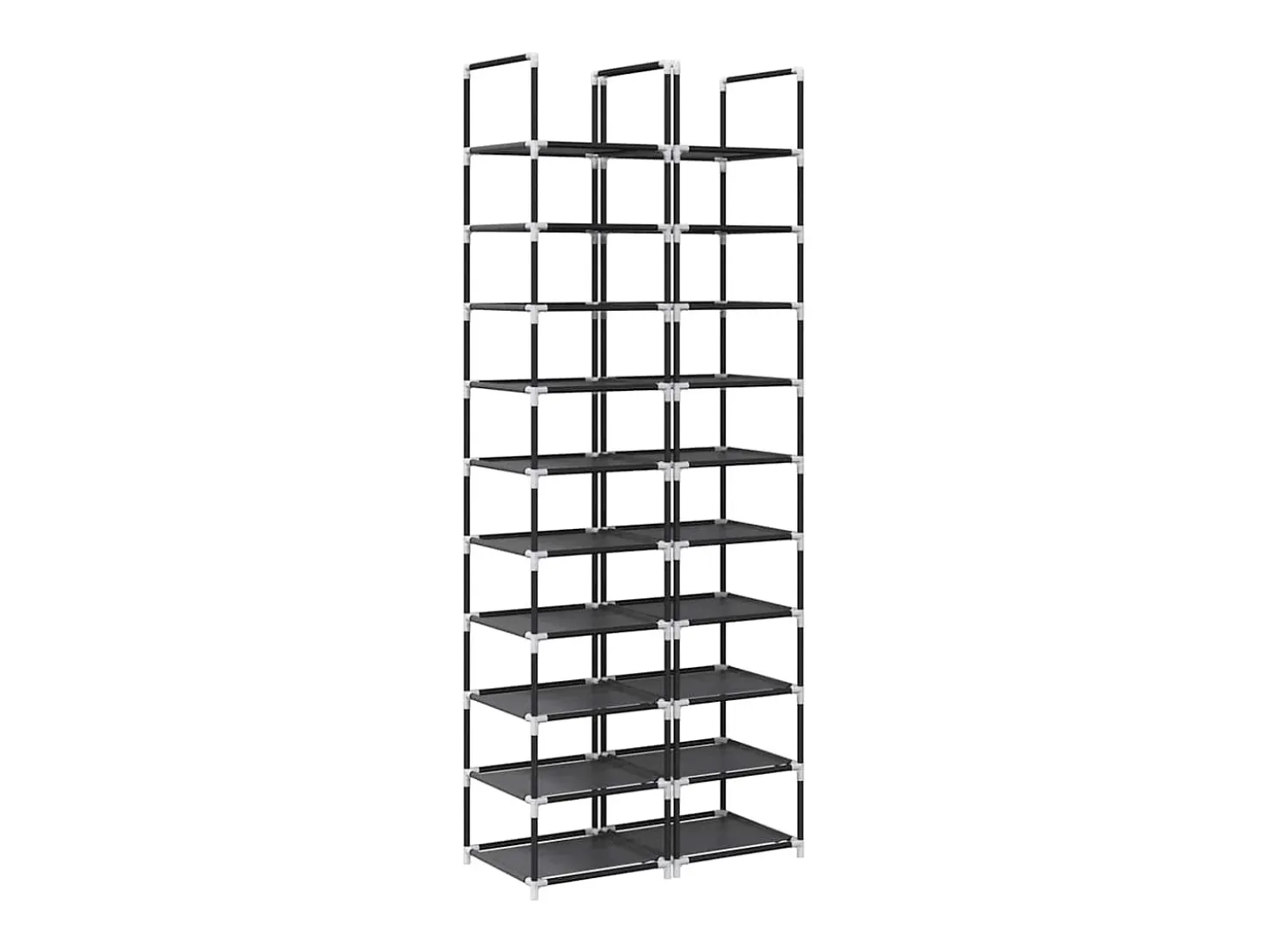 Zapatero 2 uds 10 niveles 33x33x174cm tela no tejida