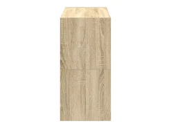 Zapatero apilable de 2 piezas, roble Sonoma, 60x30x30,5cm