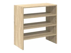 Zapatero apilable de 2 piezas, roble Sonoma, 60x30x30,5cm