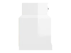 Zapatero blanco brillo 100x42x60 cm madera contrachapada