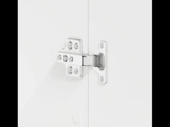 Zapatero blanco 80x39x180 cm fabricado en madera de ingeniería